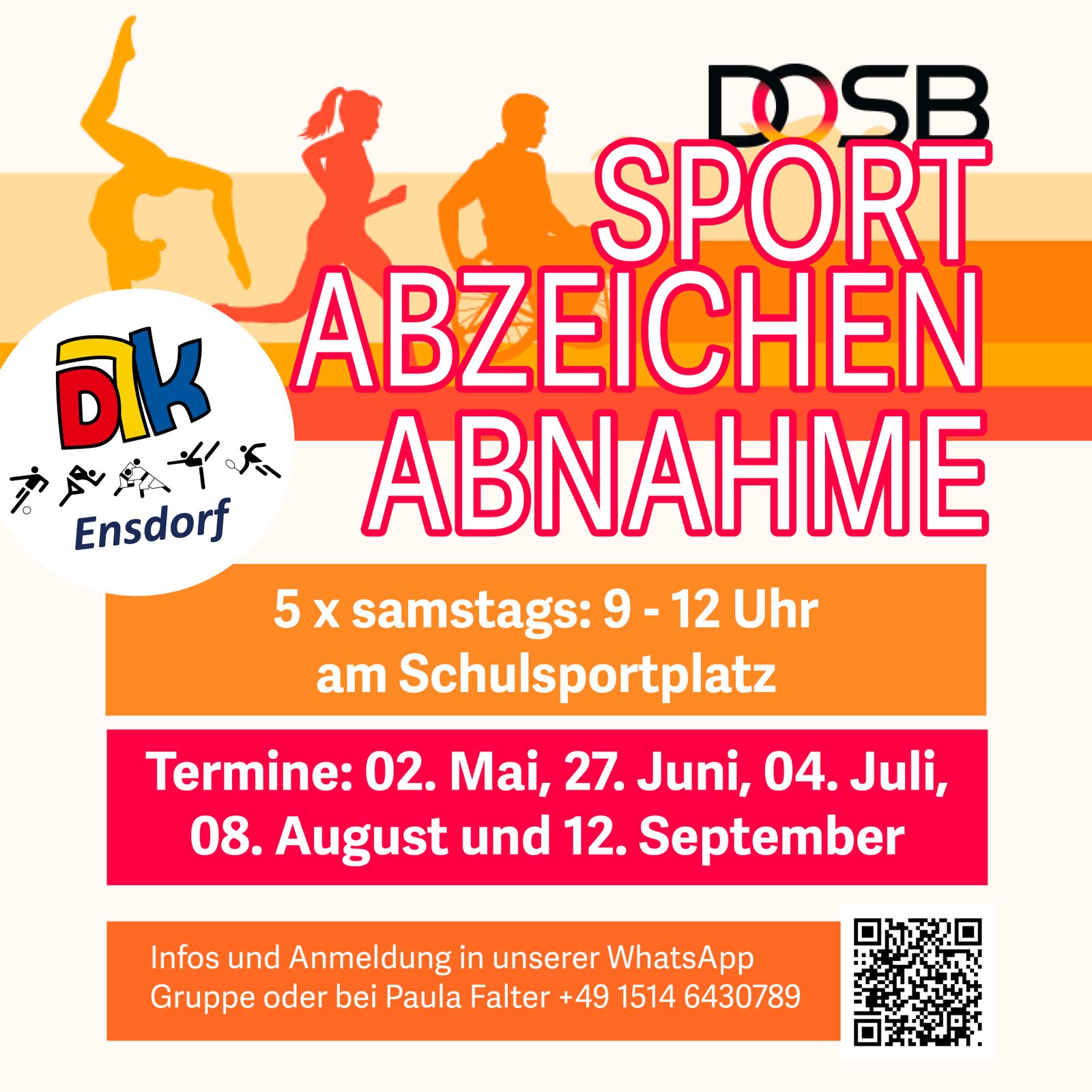 Abnahme Sportabzeichen
